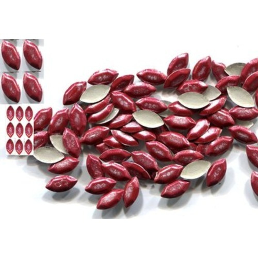 OVAL Rhinestuds 4x8mm  Hot Fix ‎ RED  Pearl Color    2 Gross  288 Pieces